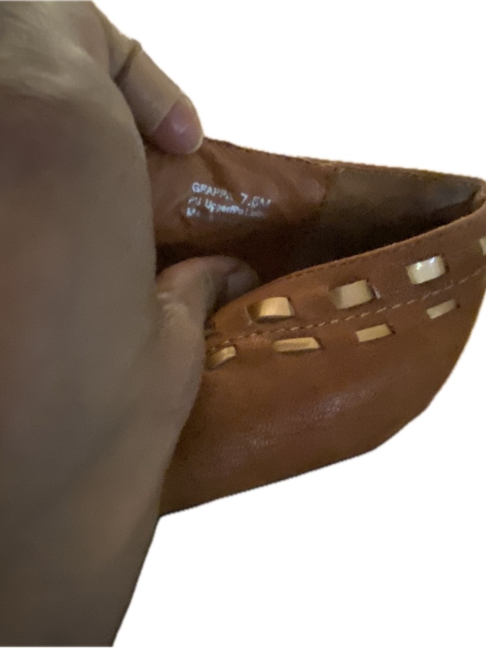 Pointed Suede Ankle Booties with Decorative Cutouts in Tan - Picture 14 of 16